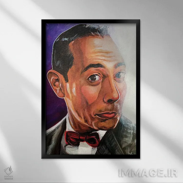 تابلو دکوراتیو پی وی هرمن اثر جوئل تش - نمای قابدار مشکی