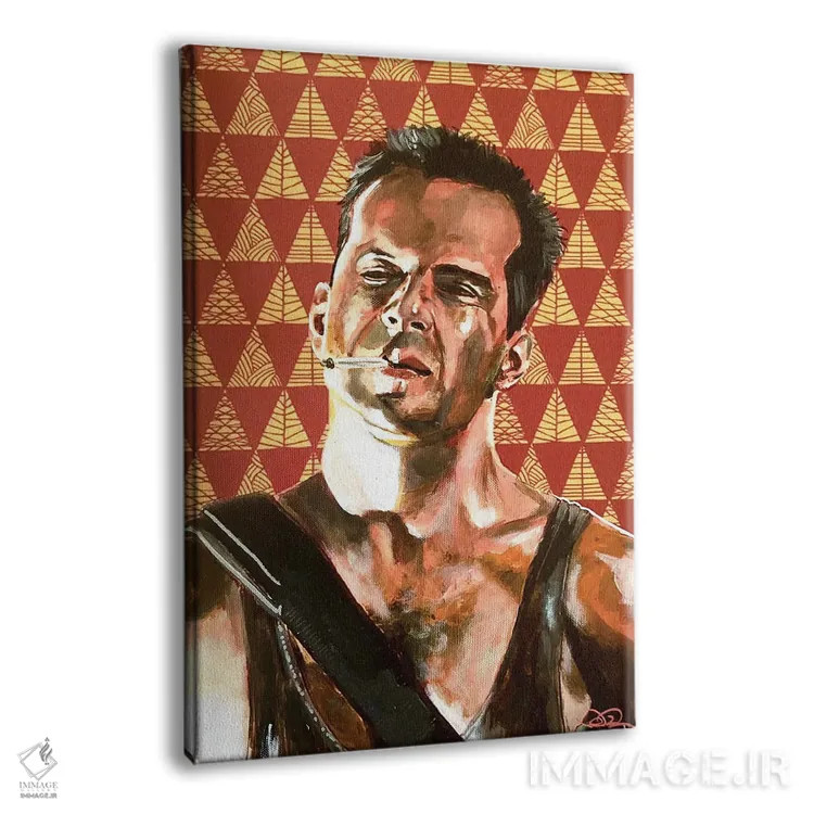 تابلو دکوراتیو کریسمس جان سخت اثر جوئل تش - نمای پرسپکتیو محصول