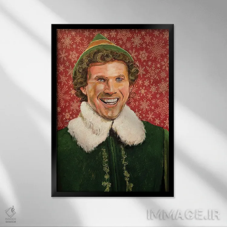 تابلو دکوراتیو الف اثر جوئل تش - نمای قابدار مشکی