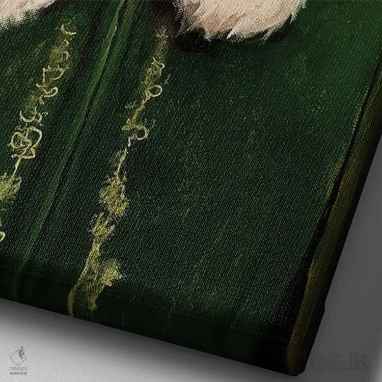 تابلو دکوراتیو الف اثر جوئل تش - نمای نزدیک بافت بوم