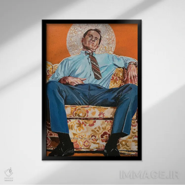 تابلو دکوراتیو ال باندی اثر جوئل تش - نمای قابدار مشکی