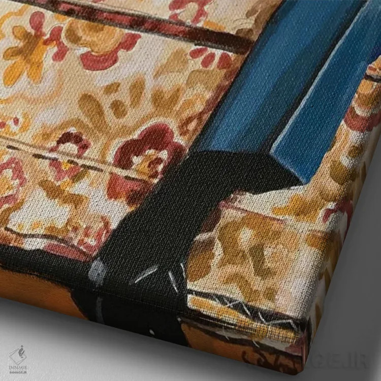 تابلو دکوراتیو ال باندی اثر جوئل تش - نمای نزدیک بافت بوم