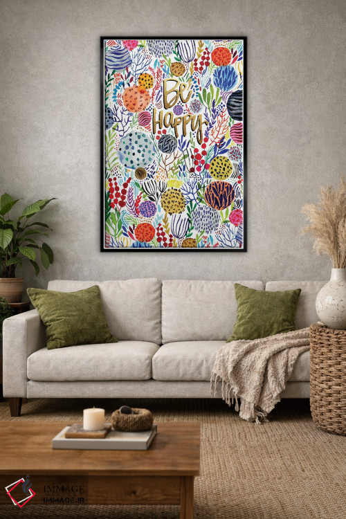 تابلو دکوراتیو گل های آبرنگی اثر جوی تینگ - D1B