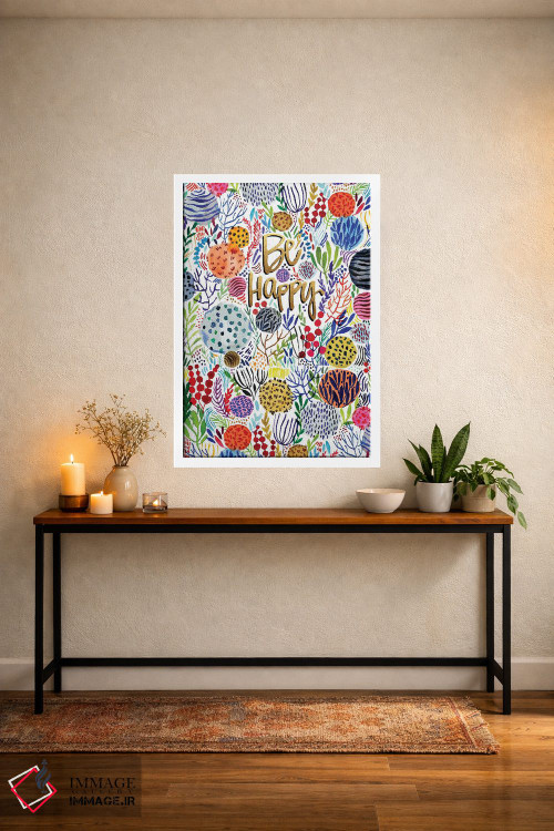 تابلو دکوراتیو گل های آبرنگی اثر جوی تینگ - D3W