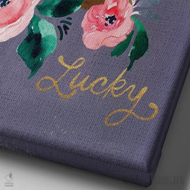 تابلو دکوراتیو باغ نیمه شب اثر جوی تینگ - نمای نزدیک بافت بوم