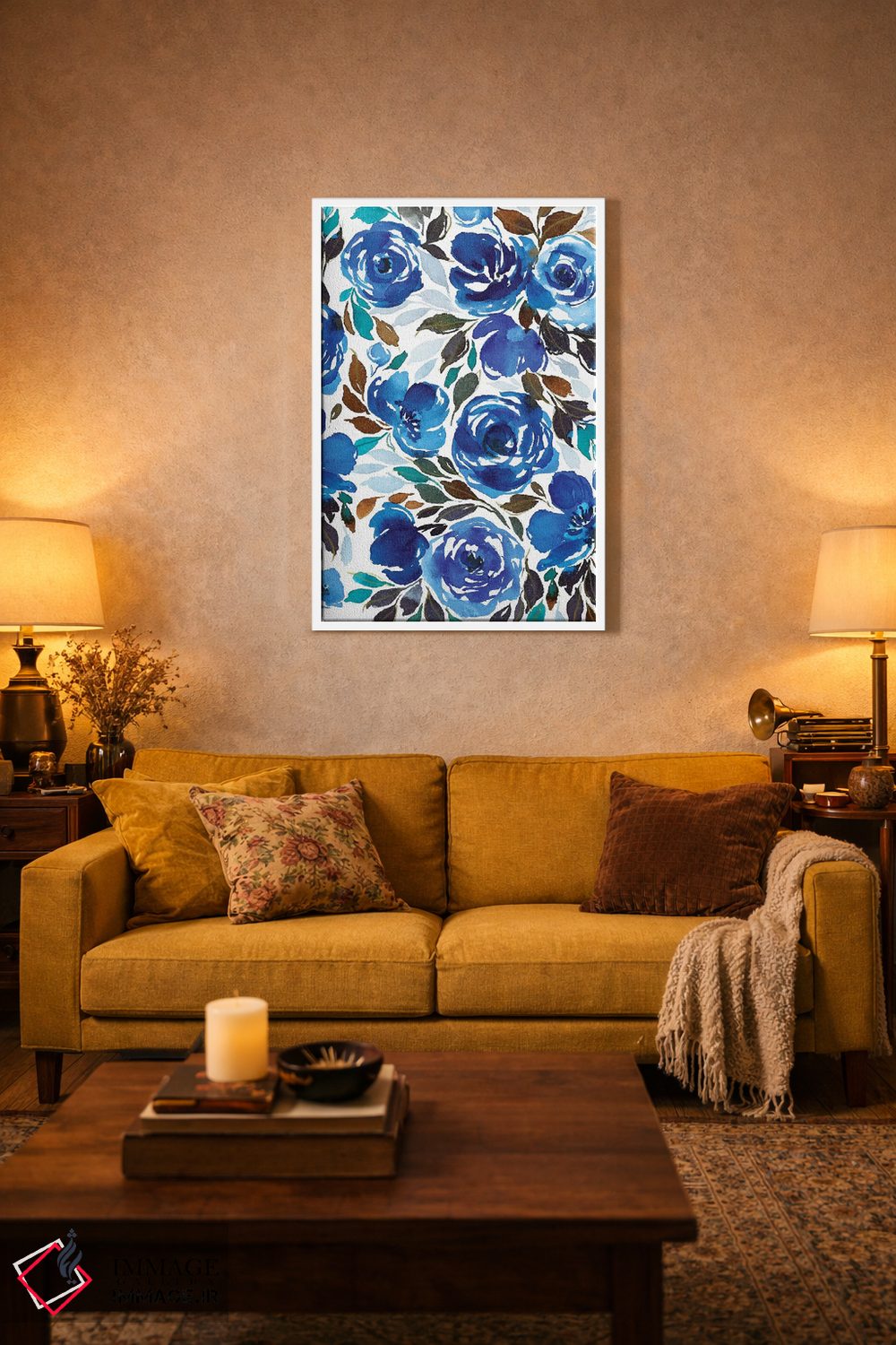 تابلو دکوراتیو گل های آبرنگی اثر جوی تینگ - D2W