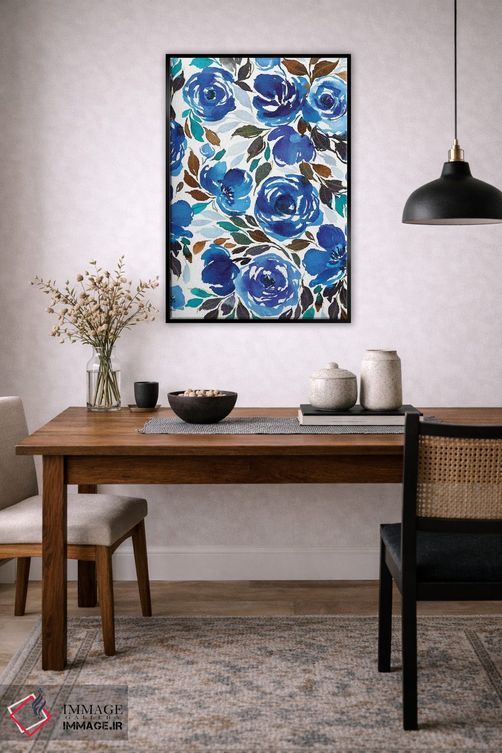 تابلو دکوراتیو گل های آبرنگی اثر جوی تینگ - D5B