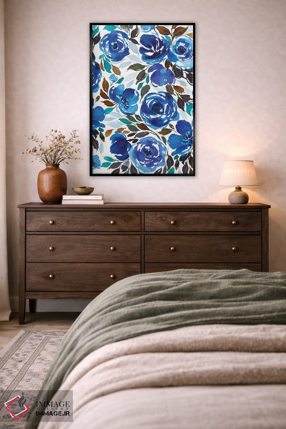 تابلو دکوراتیو گل های آبرنگی اثر جوی تینگ - D6B