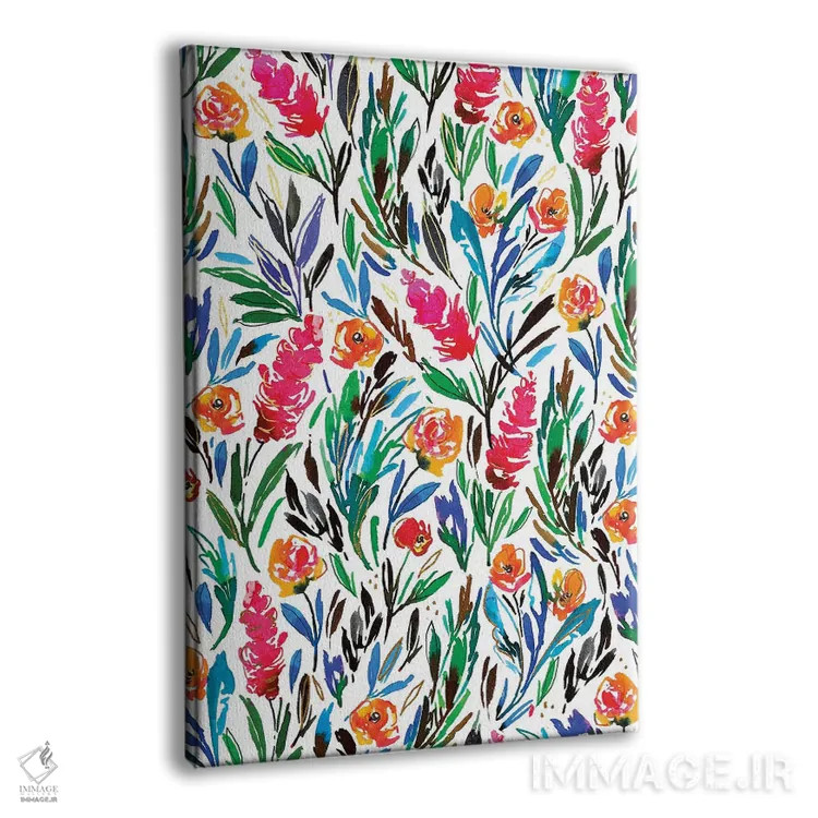 تابلو دکوراتیو سرگرمی گل ها شماره ۳ اثر جوی تینگ - نمای پرسپکتیو محصول