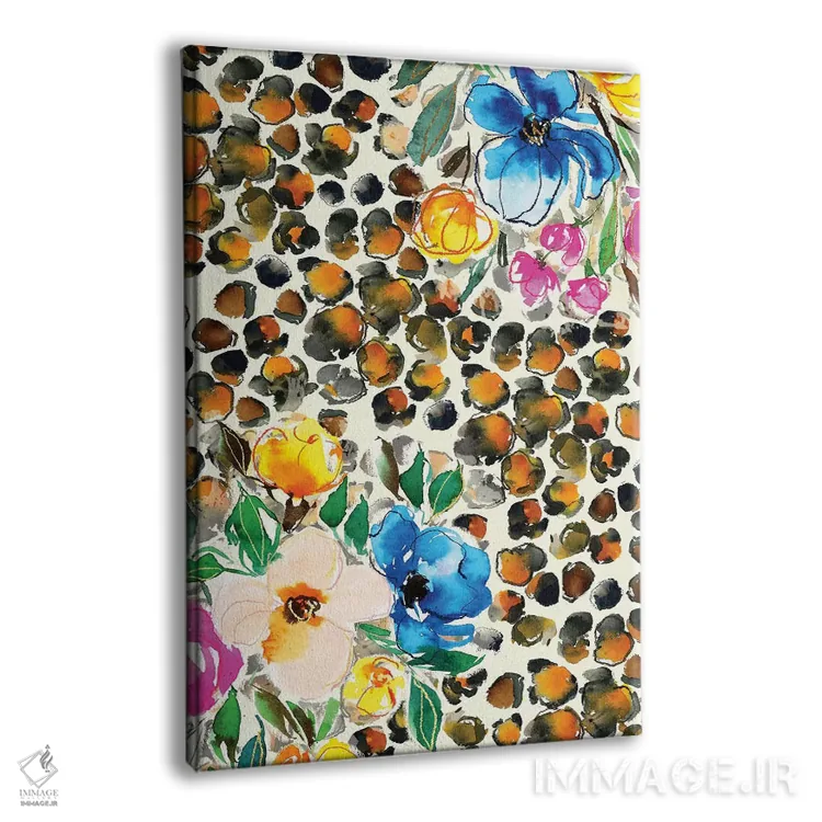 تابلو دکوراتیو نقش حیوانی گل دار اثر جوی تینگ - نمای پرسپکتیو محصول