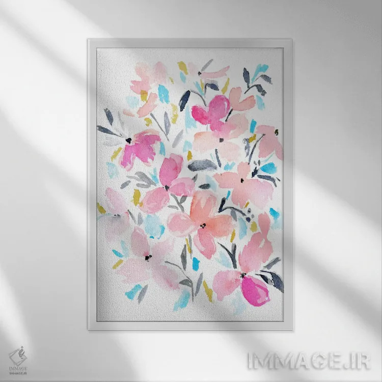 تابلو دکوراتیو شفق شمالی اثر جوی تینگ - نمای قابدار سفید