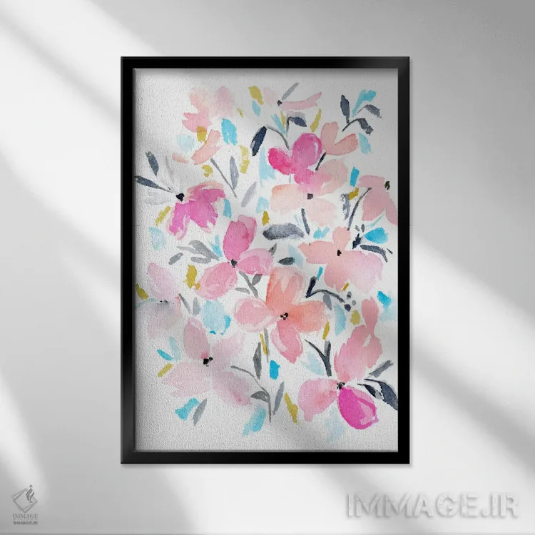 تابلو دکوراتیو شفق شمالی اثر جوی تینگ - نمای قابدار مشکی