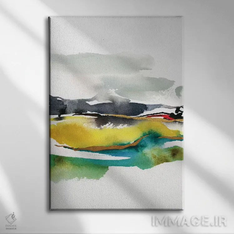 تابلو مینیمال مناظر انتزاعی شماره ۱ اثر جوی تینگ - نمای روبهرو روی دیوار
