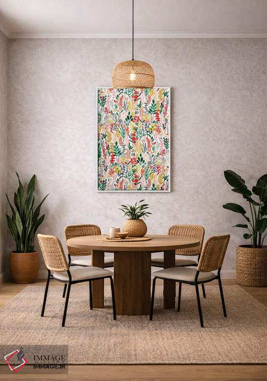 تابلو دکوراتیو گل های هلو شماره ۶ اثر جوی تینگ - D1W