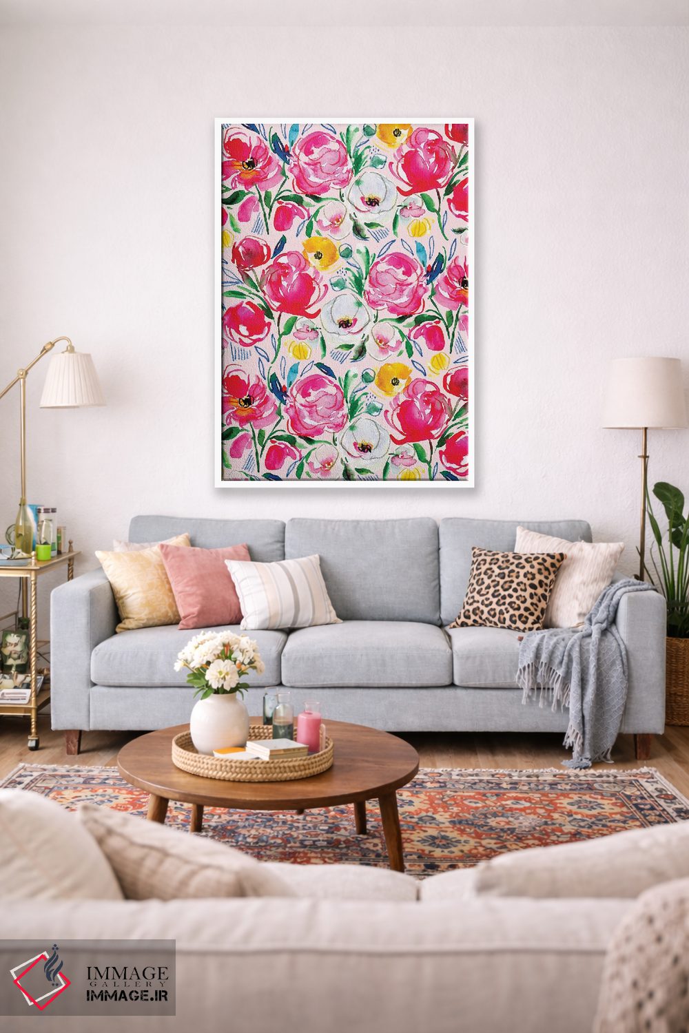 تابلو دکوراتیو سرگرمی گل ها شماره ۲ اثر جوی تینگ - D1W