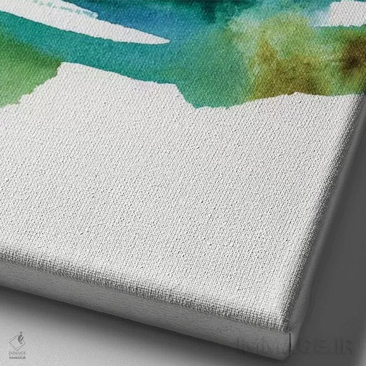 تابلو مینیمال مناظر انتزاعی شماره ۱ اثر جوی تینگ - نمای نزدیک بافت بوم