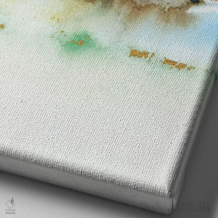 تابلو مینیمال مناظر انتزاعی شماره ۲ اثر جوی تینگ - نمای نزدیک بافت بوم