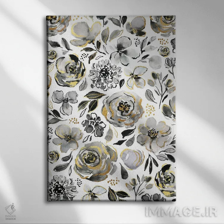 تابلو دکوراتیو شکوفه های روزمره اثر جوی تینگ - نمای روبهرو روی دیوار