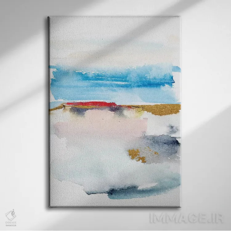 تابلو مینیمال مناظر انتزاعی شماره ۶ اثر جوی تینگ - نمای روبهرو روی دیوار
