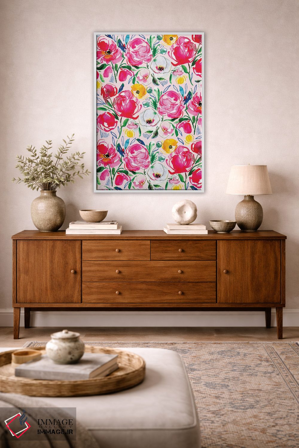 تابلو دکوراتیو سرگرمی گل ها شماره ۲ اثر جوی تینگ - D3W