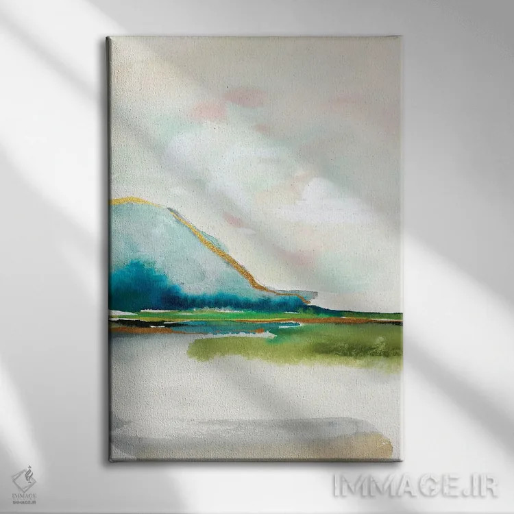 تابلو مینیمال مناظر انتزاعی شماره ۴ اثر جوی تینگ - نمای روبهرو روی دیوار