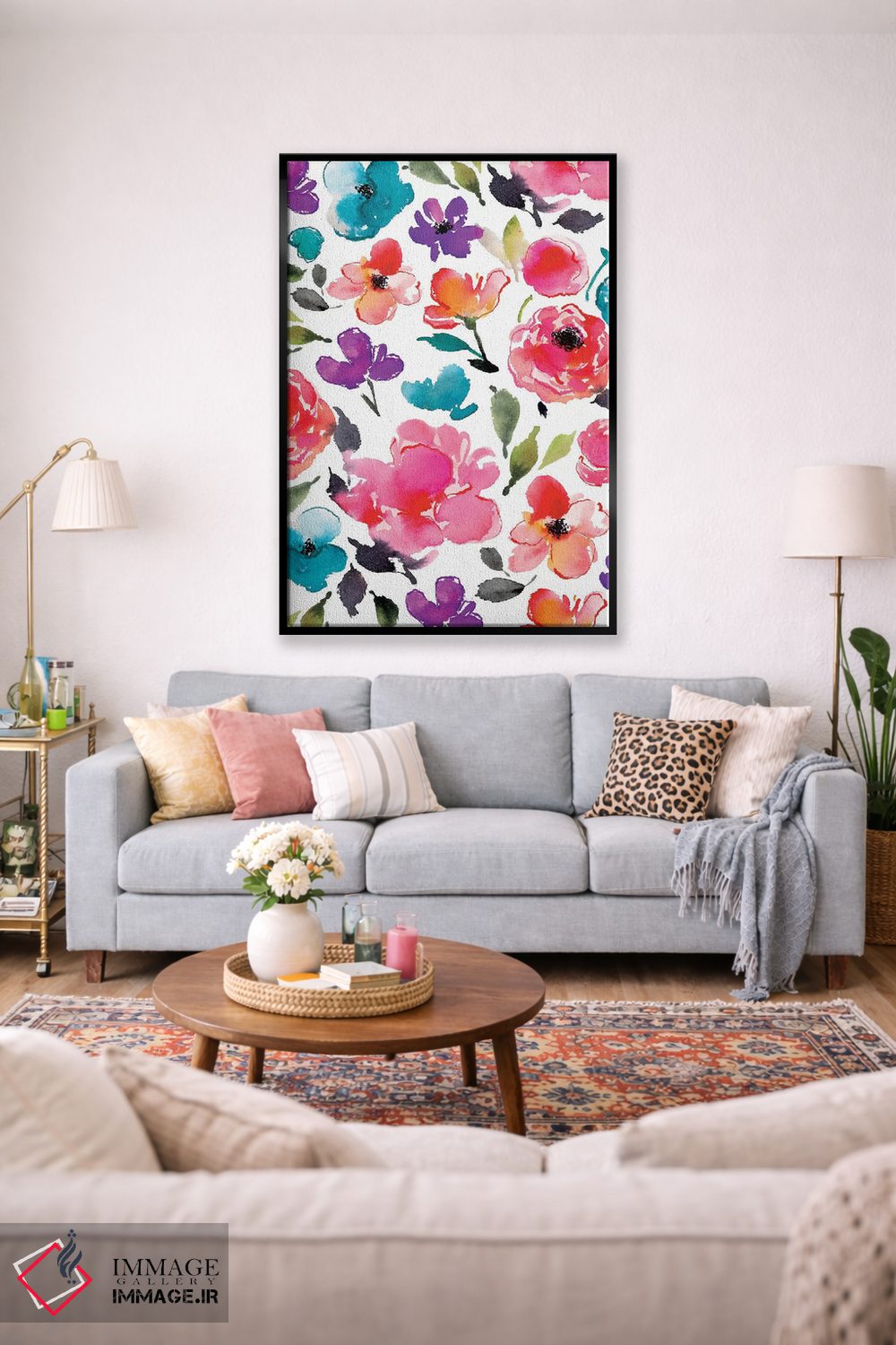 تابلو دکوراتیو شکوفه ها شماره ۵ اثر جوی تینگ - D1B
