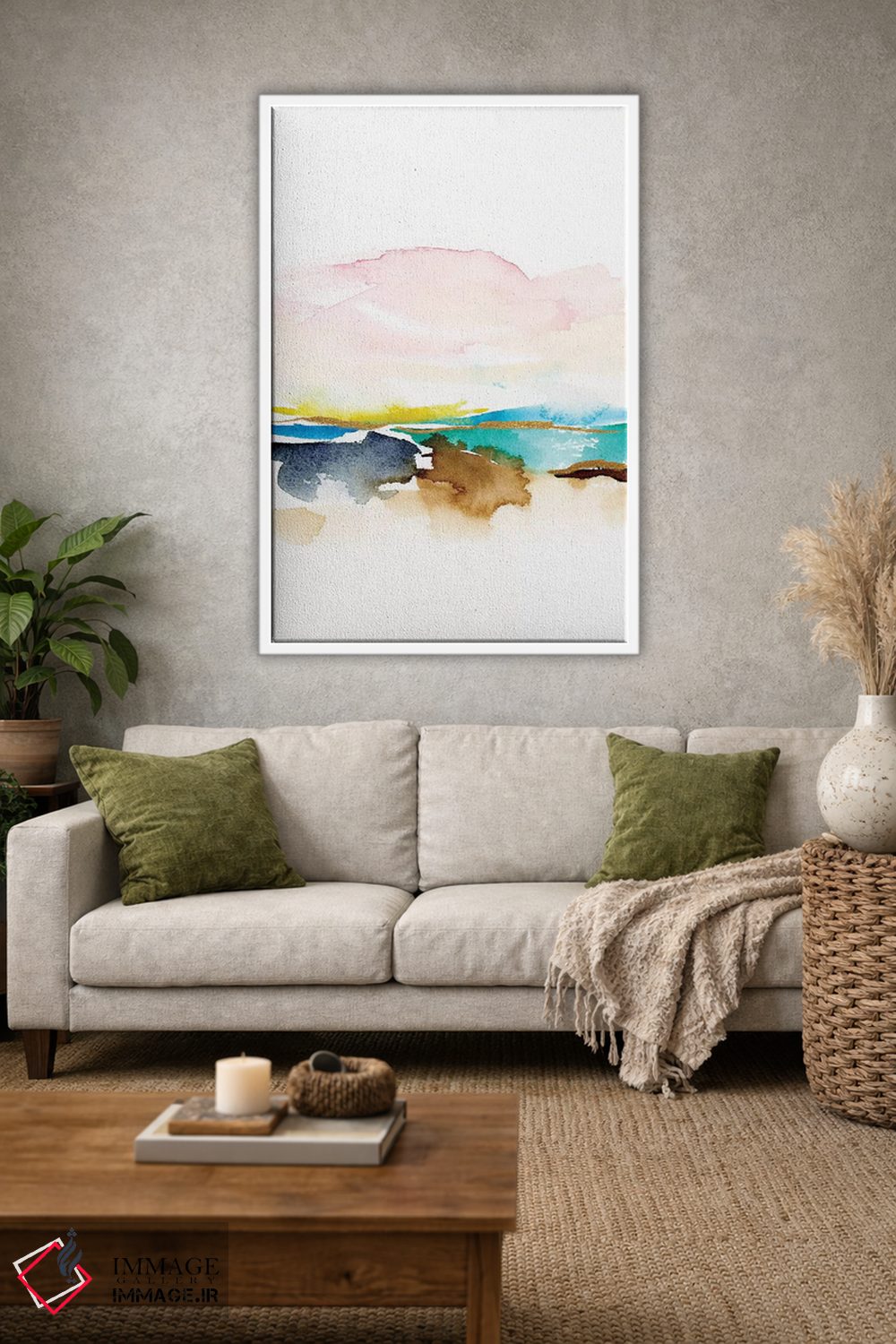 تابلو مینیمال مناظر انتزاعی شماره ۵ اثر جوی تینگ - D1W