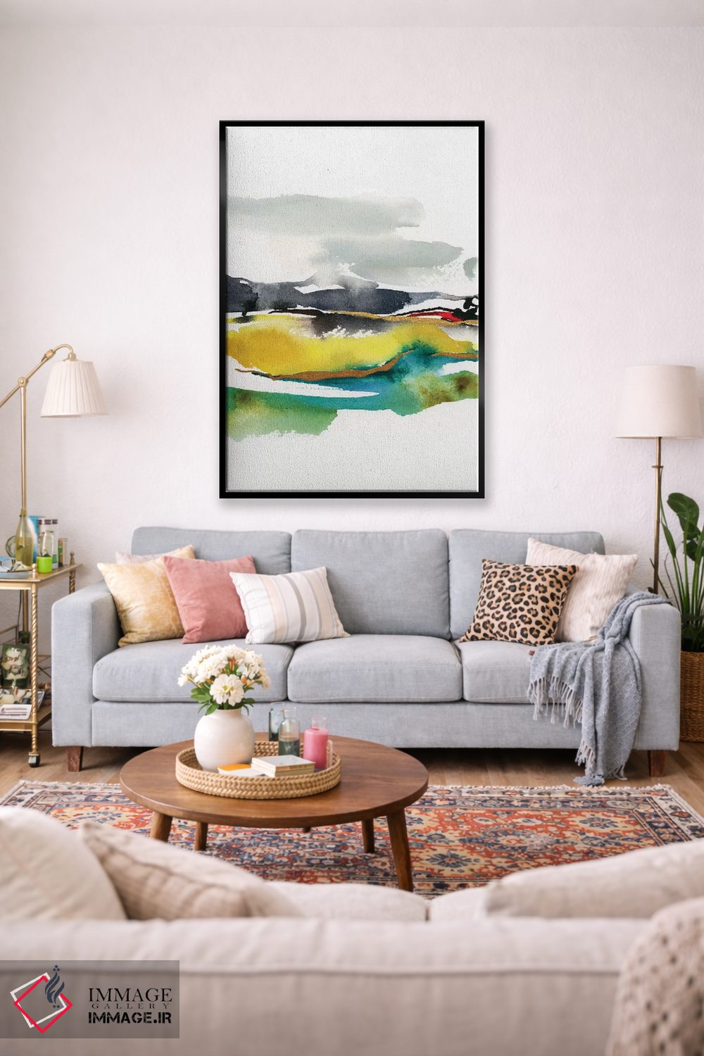 تابلو مینیمال مناظر انتزاعی شماره ۱ اثر جوی تینگ - D2B