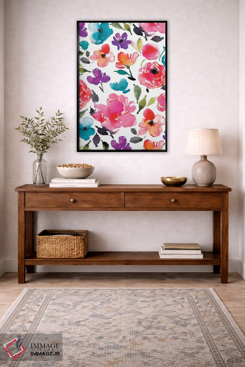 تابلو دکوراتیو شکوفه ها شماره ۵ اثر جوی تینگ - D3B