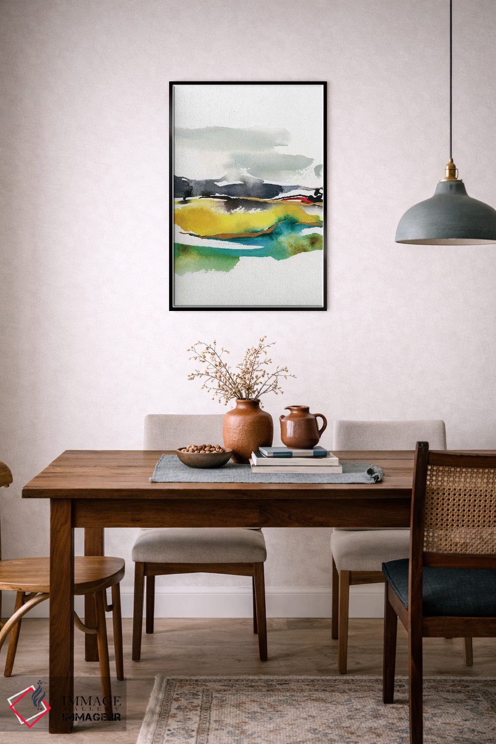 تابلو مینیمال مناظر انتزاعی شماره ۱ اثر جوی تینگ - D6B