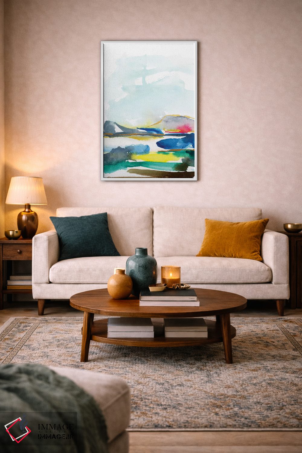 تابلو مینیمال مناظر انتزاعی شماره ۷ اثر جوی تینگ - D2W