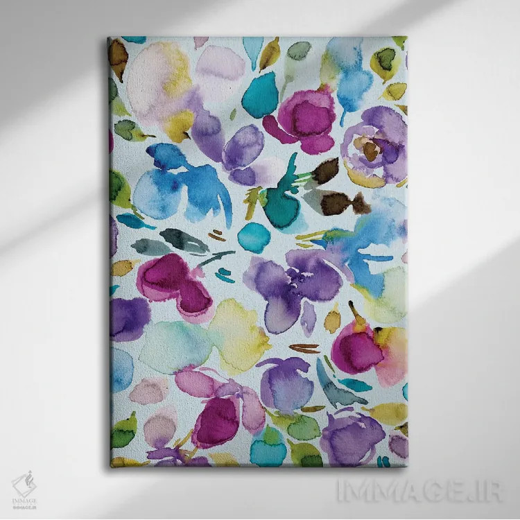 تابلو دکوراتیو جشن گل ها شماره ۳ اثر جوی تینگ - نمای روبهرو روی دیوار