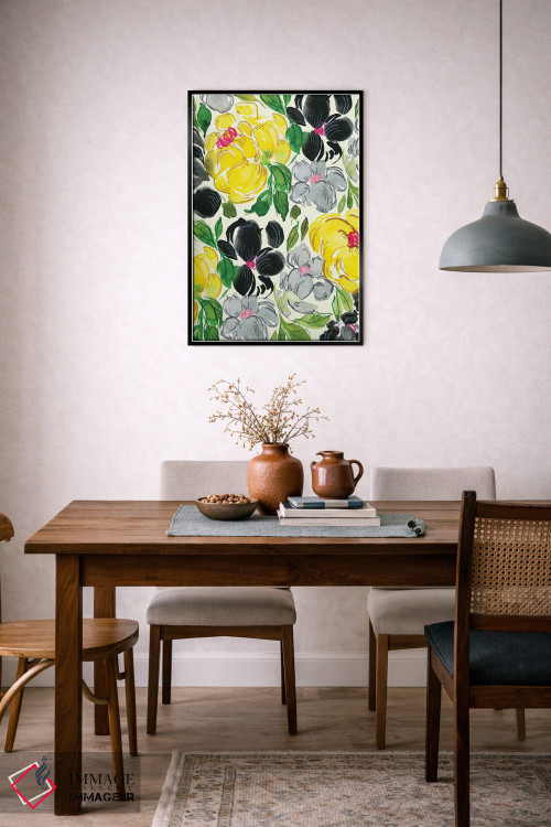 تابلو دکوراتیو گل های مجلل شماره ۱ اثر جوی تینگ - D6B