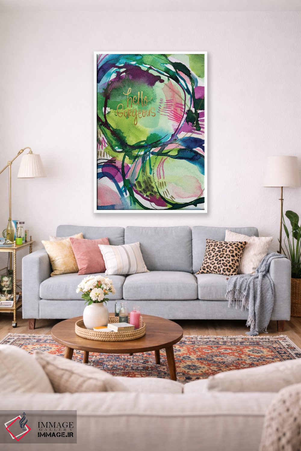 تابلو انتزاعی الهام نقاشانه شماره ۱ اثر جوی تینگ - D1W