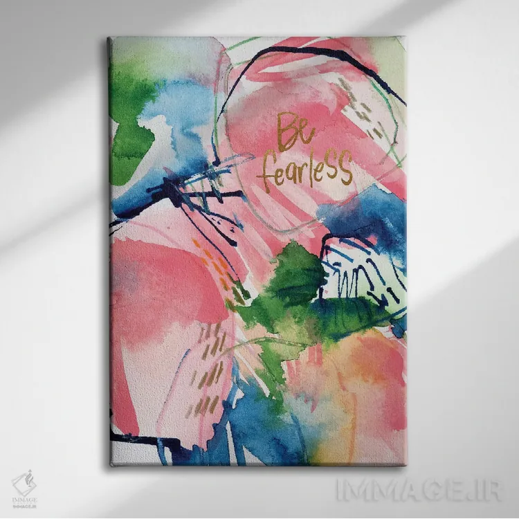 تابلو دکوراتیو الهام نقاشانه شماره ۵ اثر جوی تینگ - نمای روبهرو روی دیوار