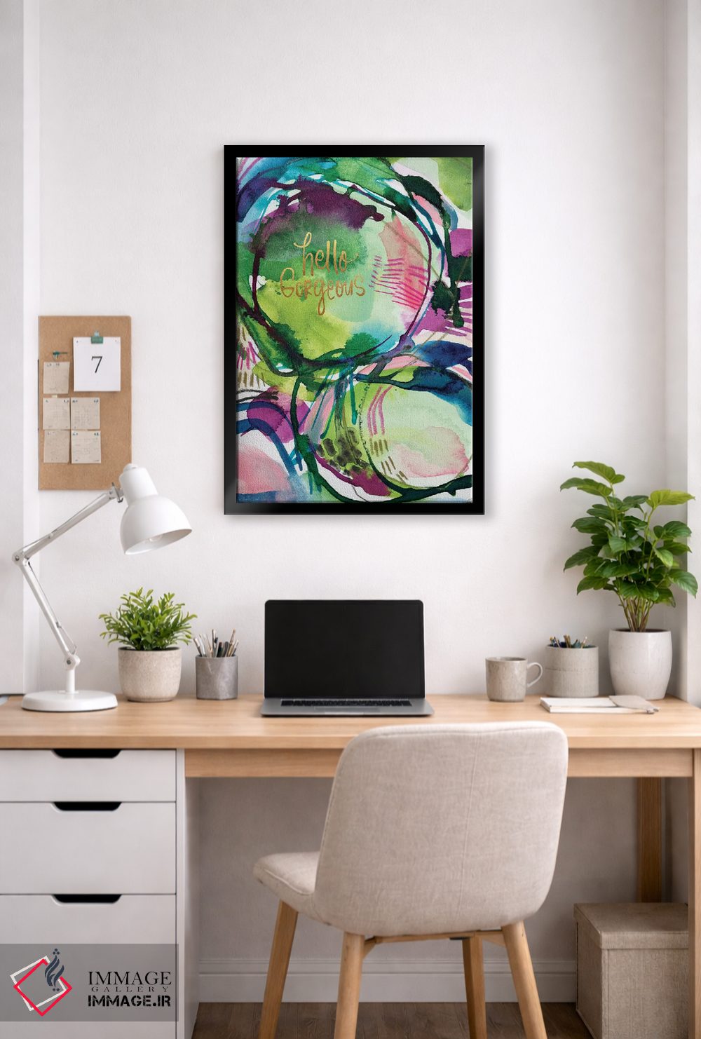 تابلو انتزاعی الهام نقاشانه شماره ۱ اثر جوی تینگ - D5B