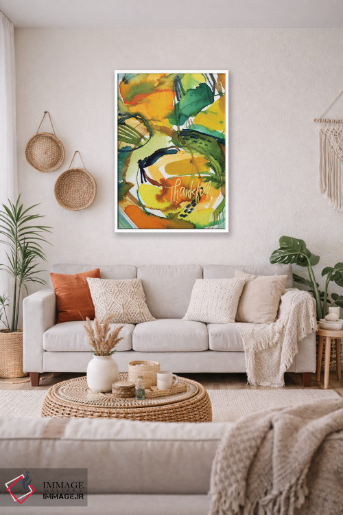 تابلو انتزاعی الهام نقاشانه شماره ۳ اثر جوی تینگ - D1W