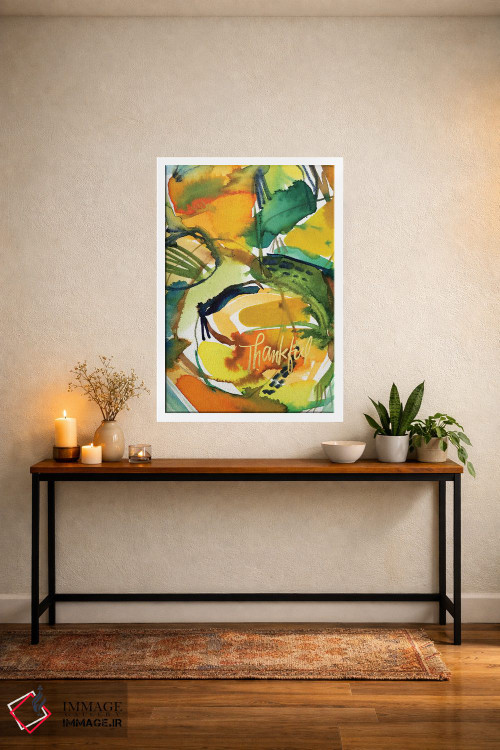 تابلو انتزاعی الهام نقاشانه شماره ۳ اثر جوی تینگ - D3W