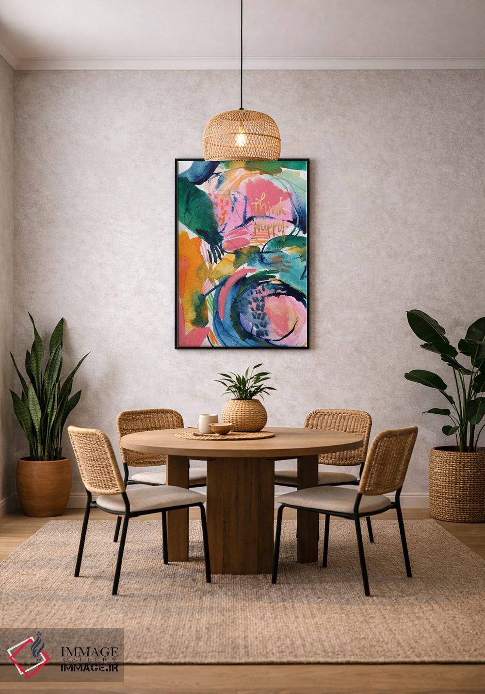 تابلو انتزاعی الهام نقاشانه شماره ۲ اثر جوی تینگ - D4B