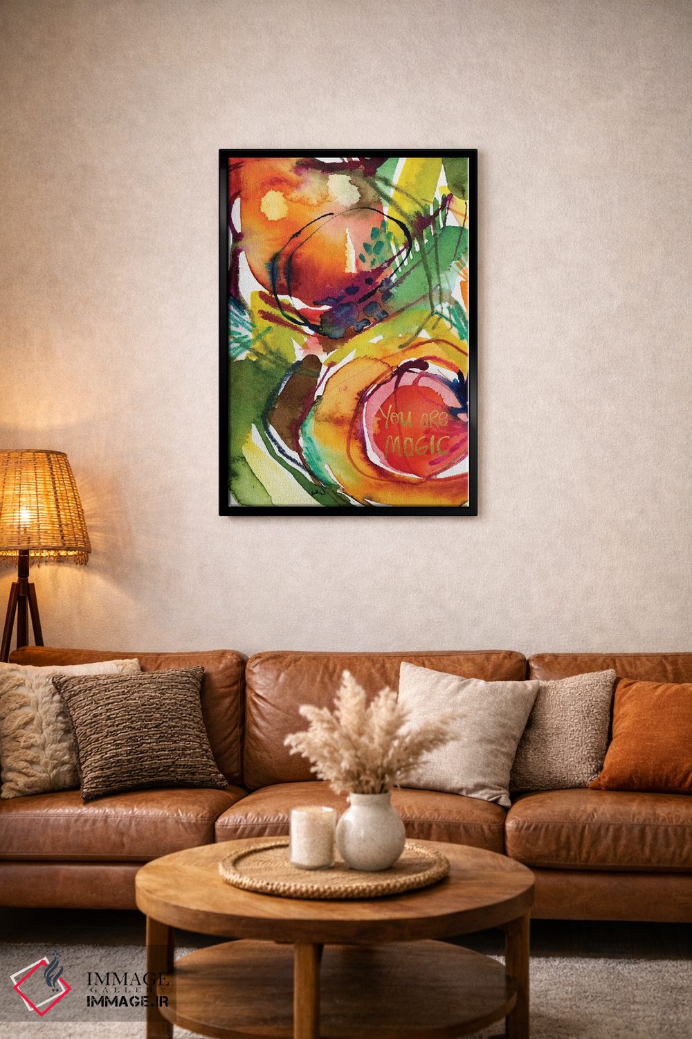 تابلو انتزاعی الهام نقاشانه شماره ۴ اثر جوی تینگ - D4B