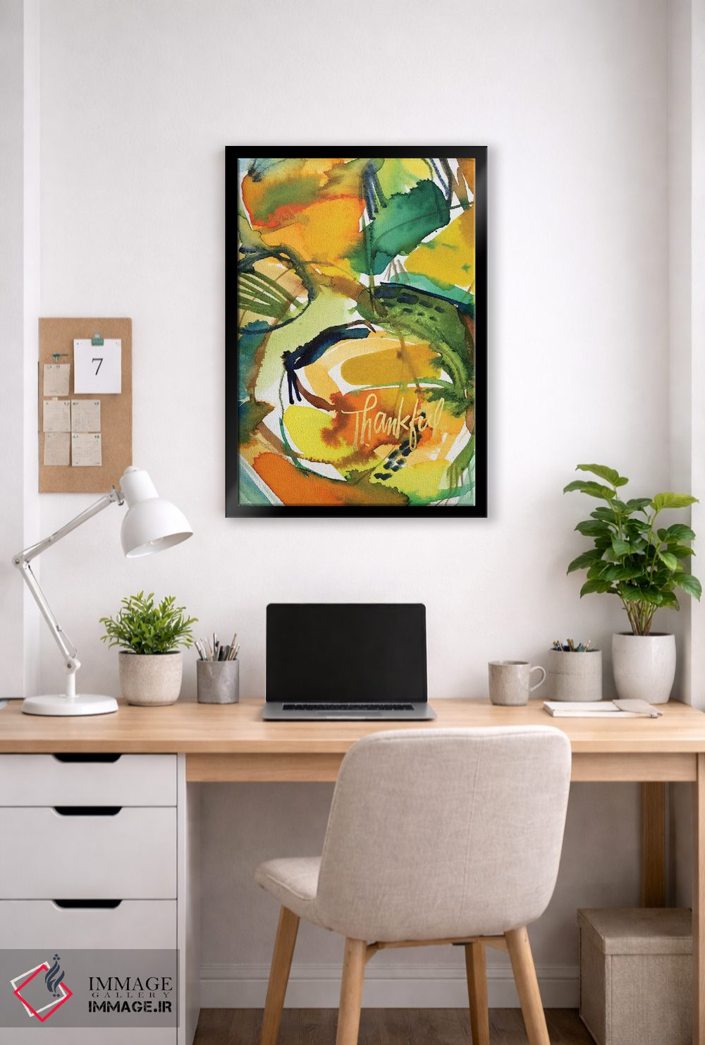 تابلو انتزاعی الهام نقاشانه شماره ۳ اثر جوی تینگ - D6B