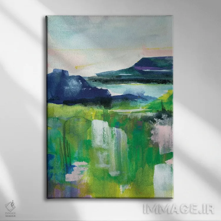 تابلو انتزاعی مقصد شماره ۱ اثر جوی تینگ - نمای روبهرو روی دیوار