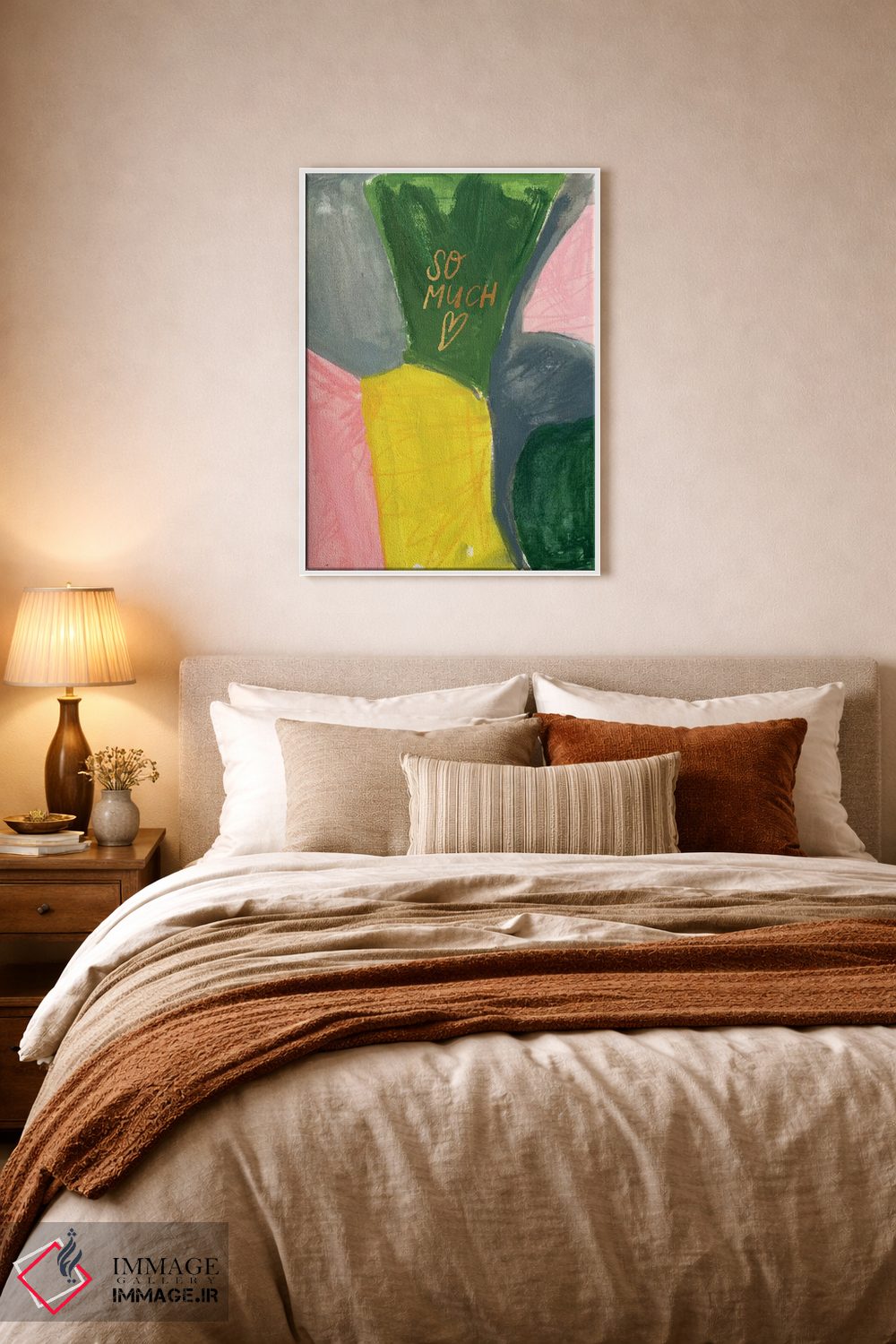 تابلو انتزاعی بلوک رنگی نقاشانه شماره ۱۱ اثر جوی تینگ - D5W