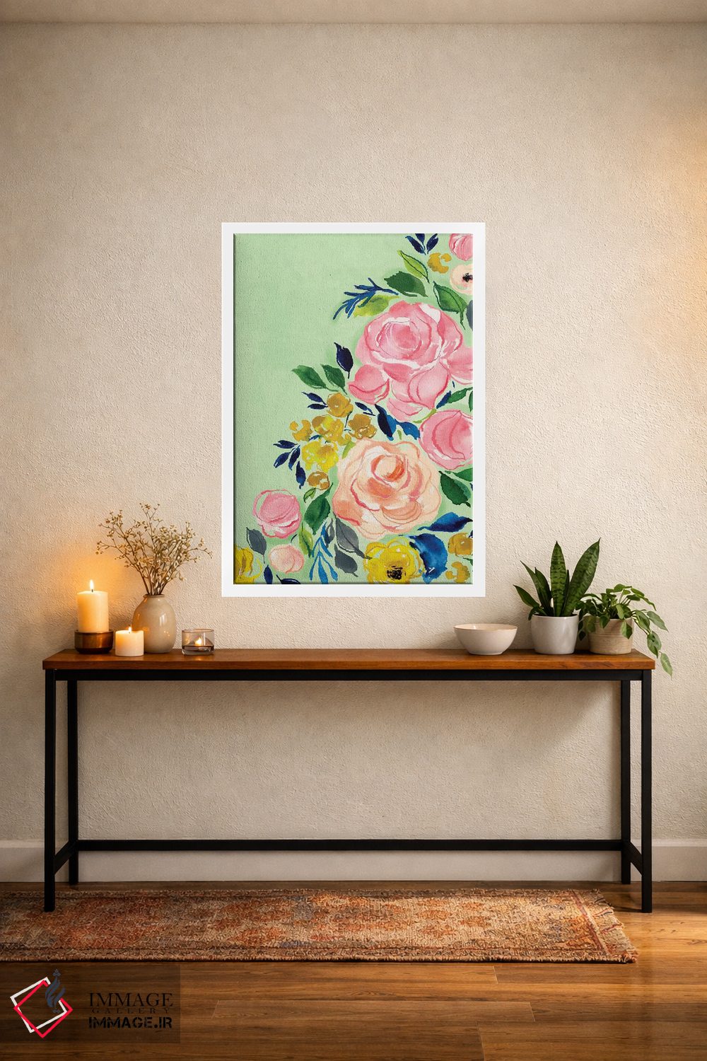 تابلو دکوراتیو گل ها اثر جوی تینگ - D2W