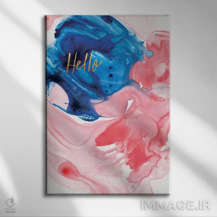 تابلو انتزاعی احساسات نقاشانه ۳ اثر جوی تینگ - نمای روبهرو روی دیوار