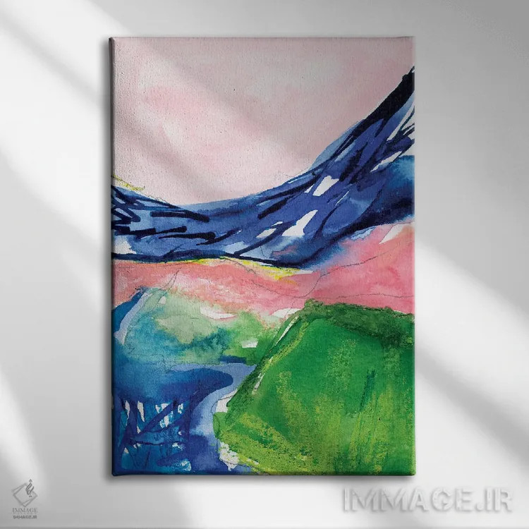 تابلو انتزاعی مناظر انتزاعی ۱ اثر جوی تینگ - نمای روبهرو روی دیوار