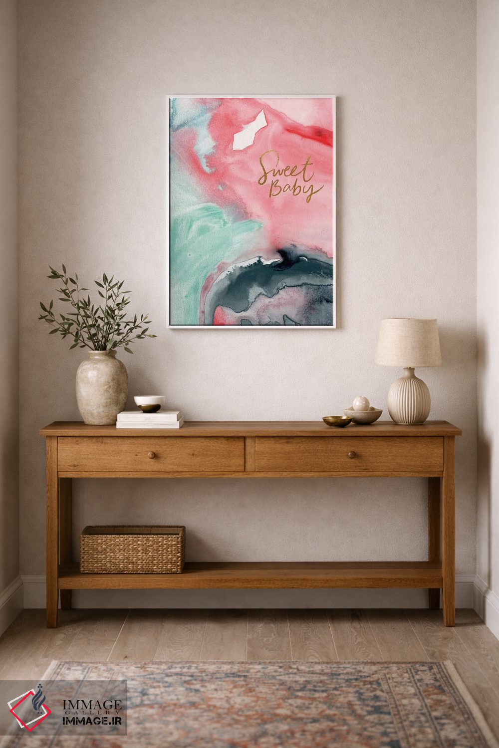 تابلو انتزاعی احساسات نقاشانه ۵ اثر جوی تینگ - D1W