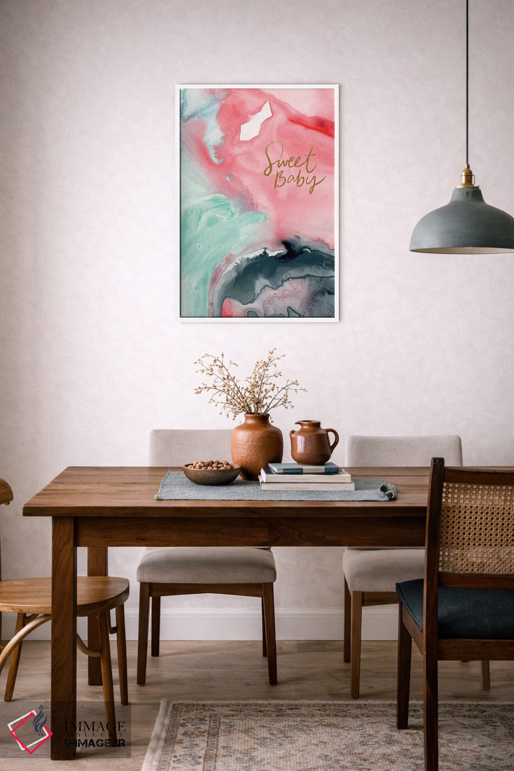 تابلو انتزاعی احساسات نقاشانه ۵ اثر جوی تینگ - D5W