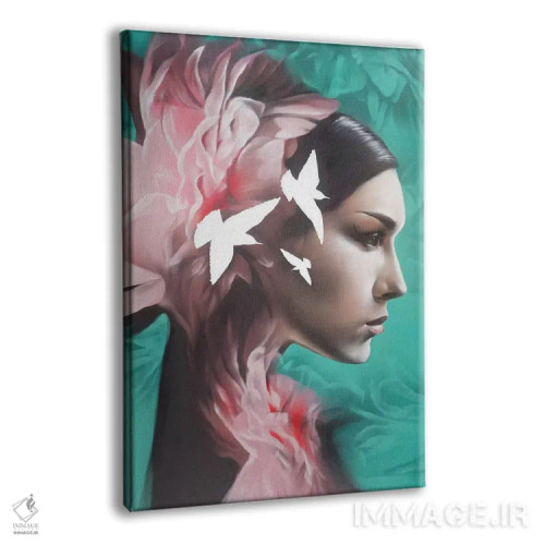 تابلو دکوراتیو خیالبافی اثر جودی توماس - نمای پرسپکتیو محصول