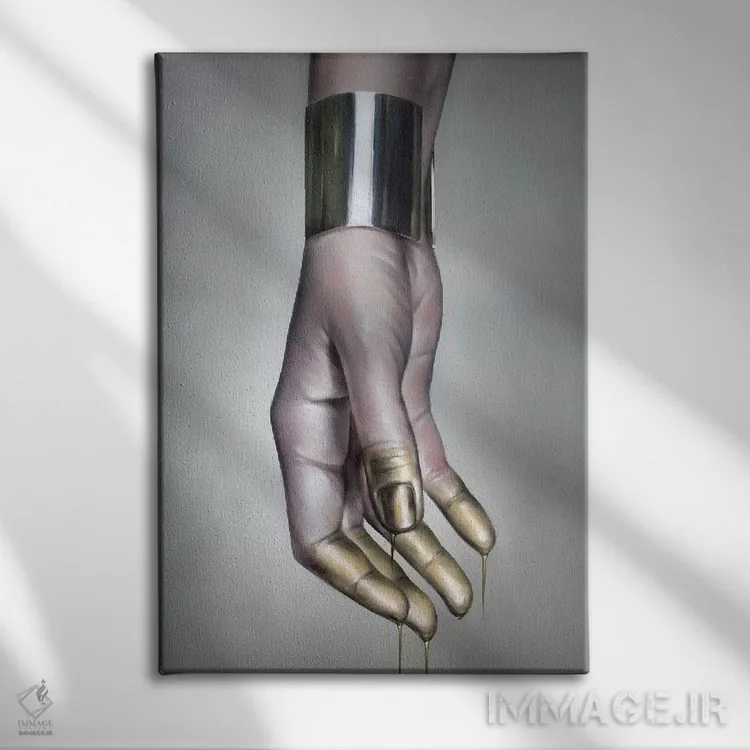 تابلو دکوراتیو درخشندگی اثر جودی توماس - نمای روبهرو روی دیوار